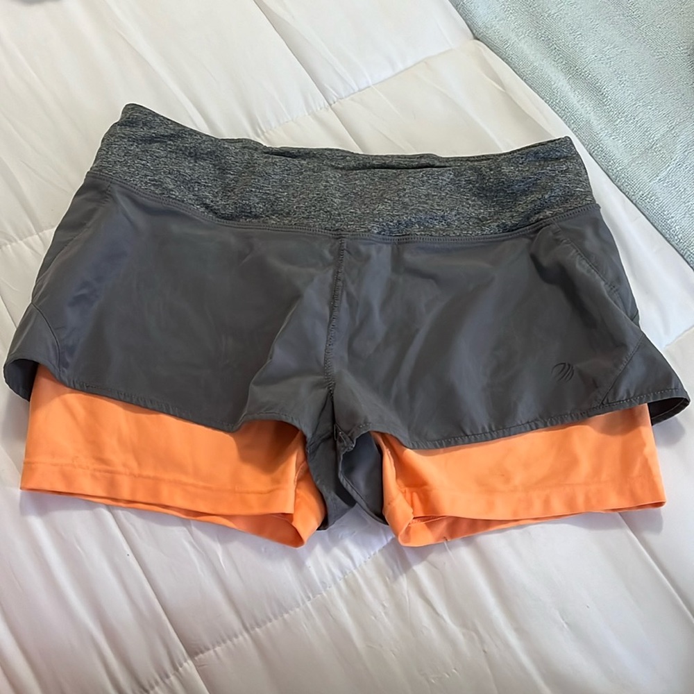 Gray/Orange Shorts